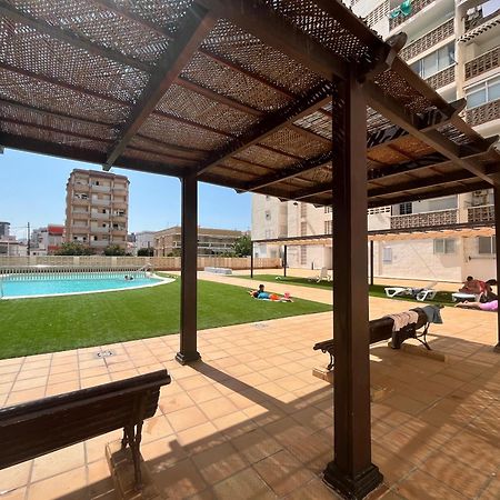 Apartamento 1ª Linea De Playa - Con Piscina Y Parking Playa de Gandia Bagian luar foto