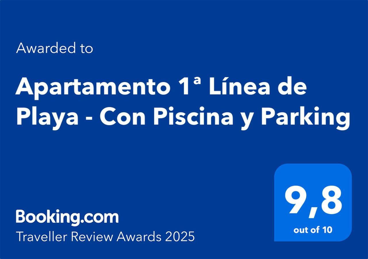 Apartamento 1ª Linea De Playa - Con Piscina Y Parking Playa de Gandia Bagian luar foto